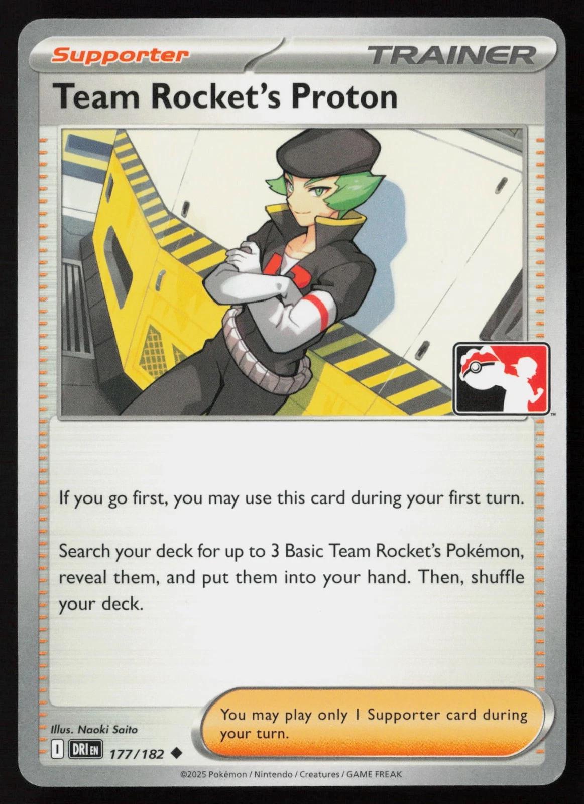 Destined Rivals Team Rocket's Proton [Prize-Pack] Pokémon card